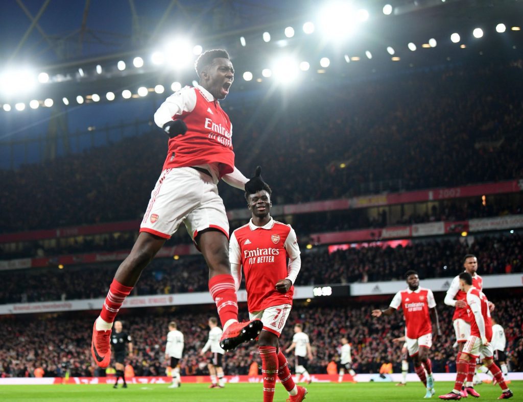 Arsenal manager Mikel Arteta extols brace-hero Eddie Nketiah after Manchester United victory