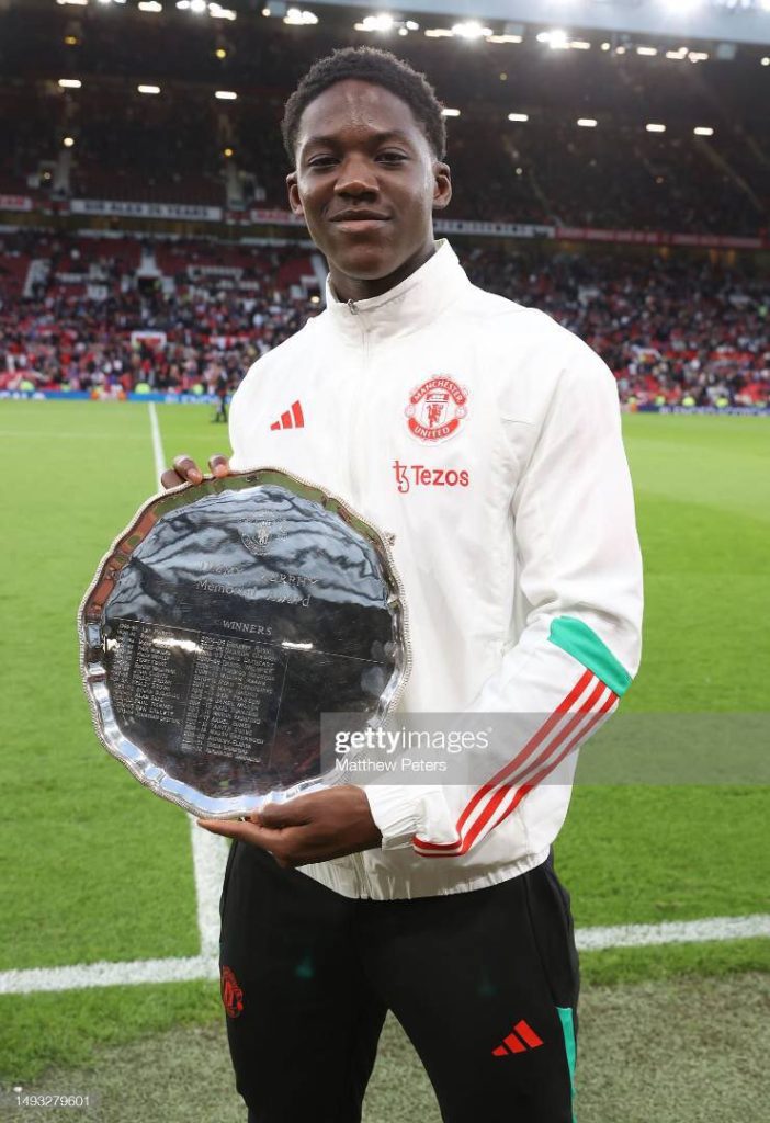 Ghanaian midfielder Kobbie Mainoo named Young Player of the Year at Manchester United